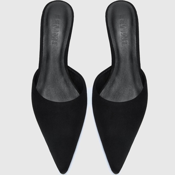 Elegant Black Mules by EMME - Picture 1 of 4
